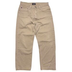 Vintage Polo Jeans Co Ralph Lauren Don Jean‎ Mens 31x30 Distressed Khaki